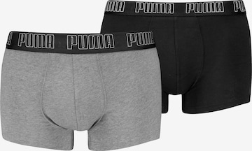 PUMA Boxerky – šedá: přední strana