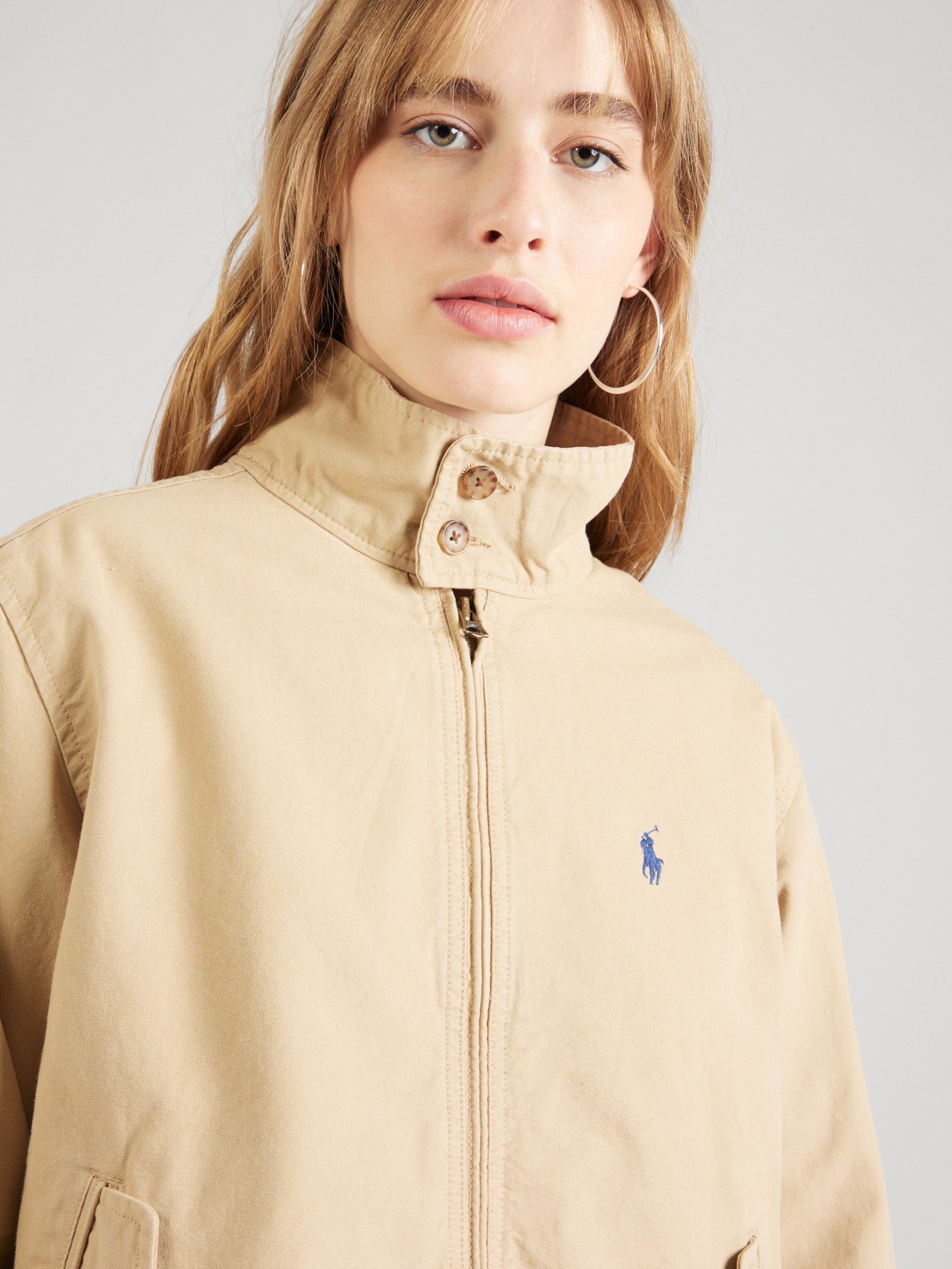 Polo Ralph Lauren Between season jacket WINDBREAKER in Sand ABOUT YOU