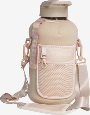BeShaped Trinkflasche in Beige: Vorderseite