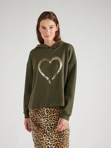 ABOUT YOU Sweatshirt 'Emmy' in Groen: voorkant