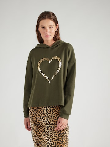 ABOUT YOU Sweatshirt 'Emmy' in Green: front