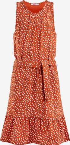 WE Fashion Dress in Orange: front