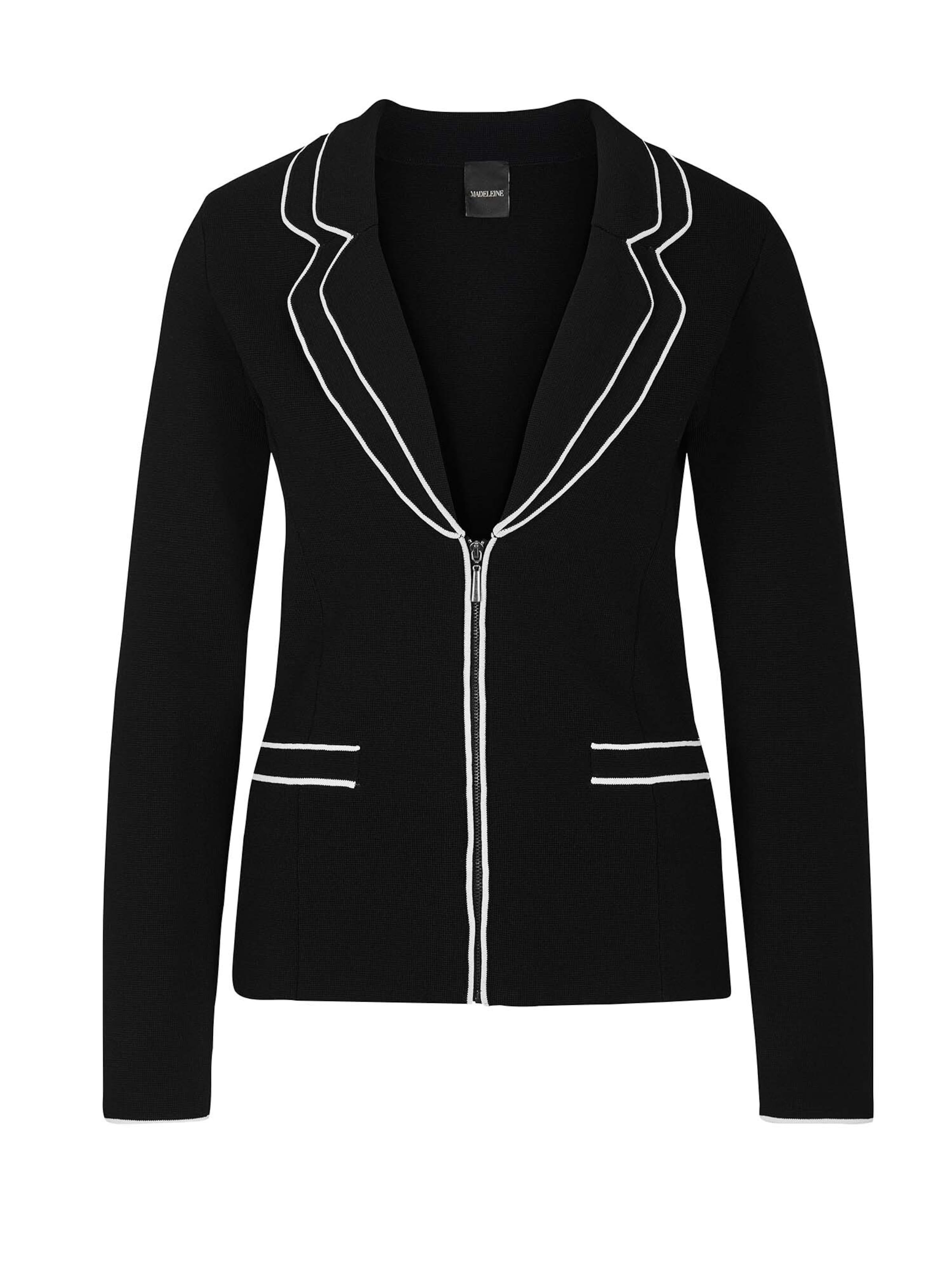 Cardigan MADELEINE en noir : devant