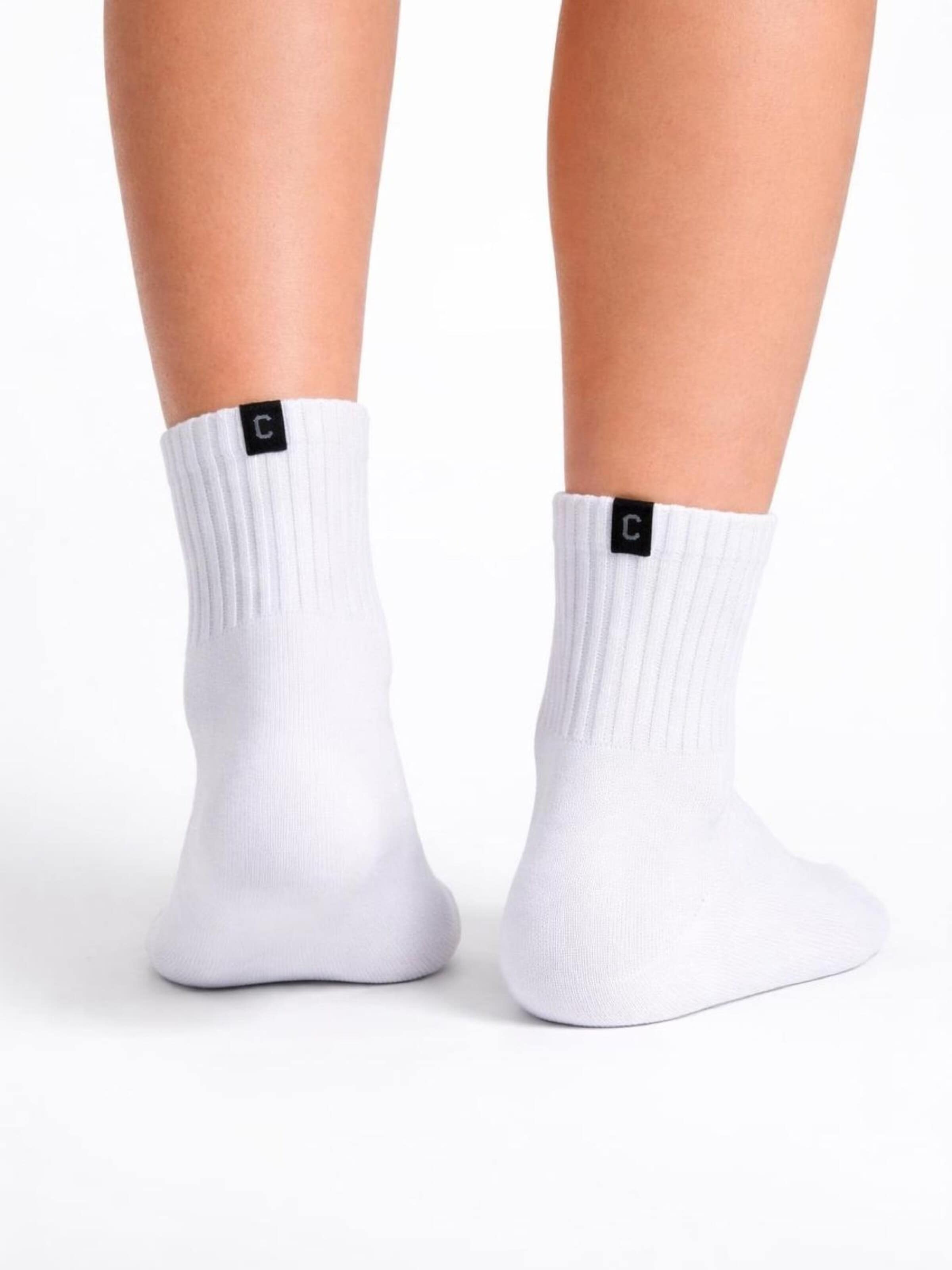 Cocain Underwear Socks 'Kurzsocken' in White: front
