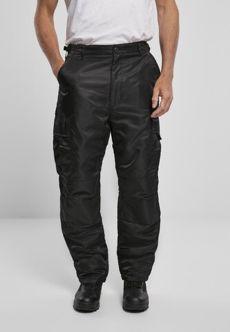 Brandit Regular Cargo Pants in Black: front