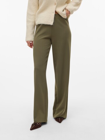 VERO MODA Wide leg Trousers in Green: front