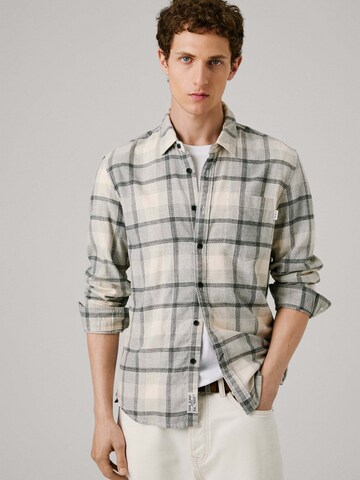 Pepe Jeans Regular fit Button Up Shirt 'Clue' in Grey