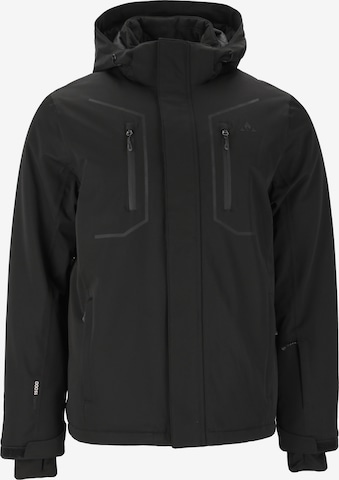 Whistler Athletic Jacket 'Carbon' in Black: front