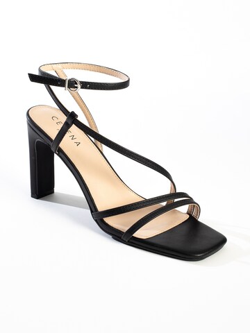 Celena Strap sandal 'Cai' in Black