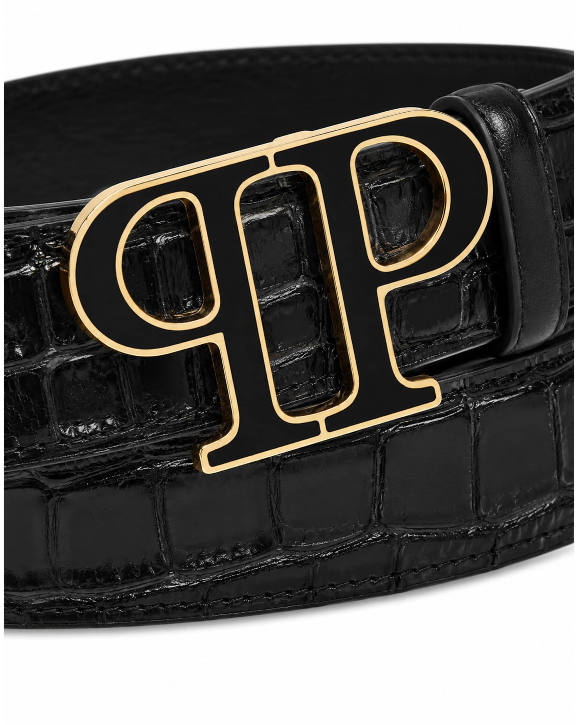 Philipp Plein - Cinturón en negro