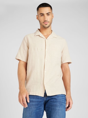 Regular fit Camicia di GAP in beige: frontale