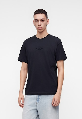 REPLAY - Camiseta en gris: frente