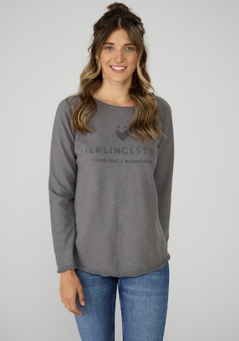 LIEBLINGSSTÜCK Sweatshirt in Grey: front