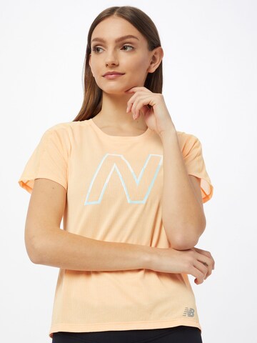 new balance Performance Shirt in Orange: front