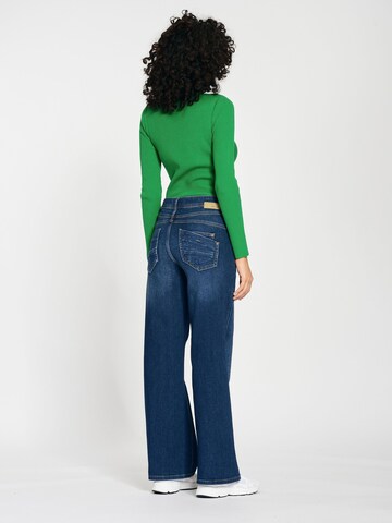 Regular Jean '94AMELIE WIDE' Gang en bleu
