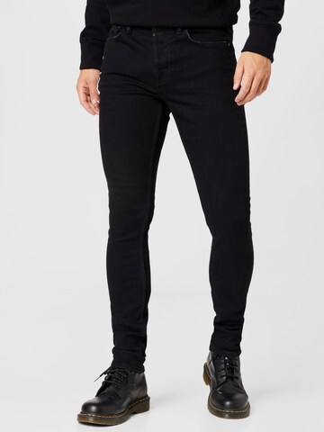 AllSaints - regular Vaquero 'CIGARETTE' en negro: frente