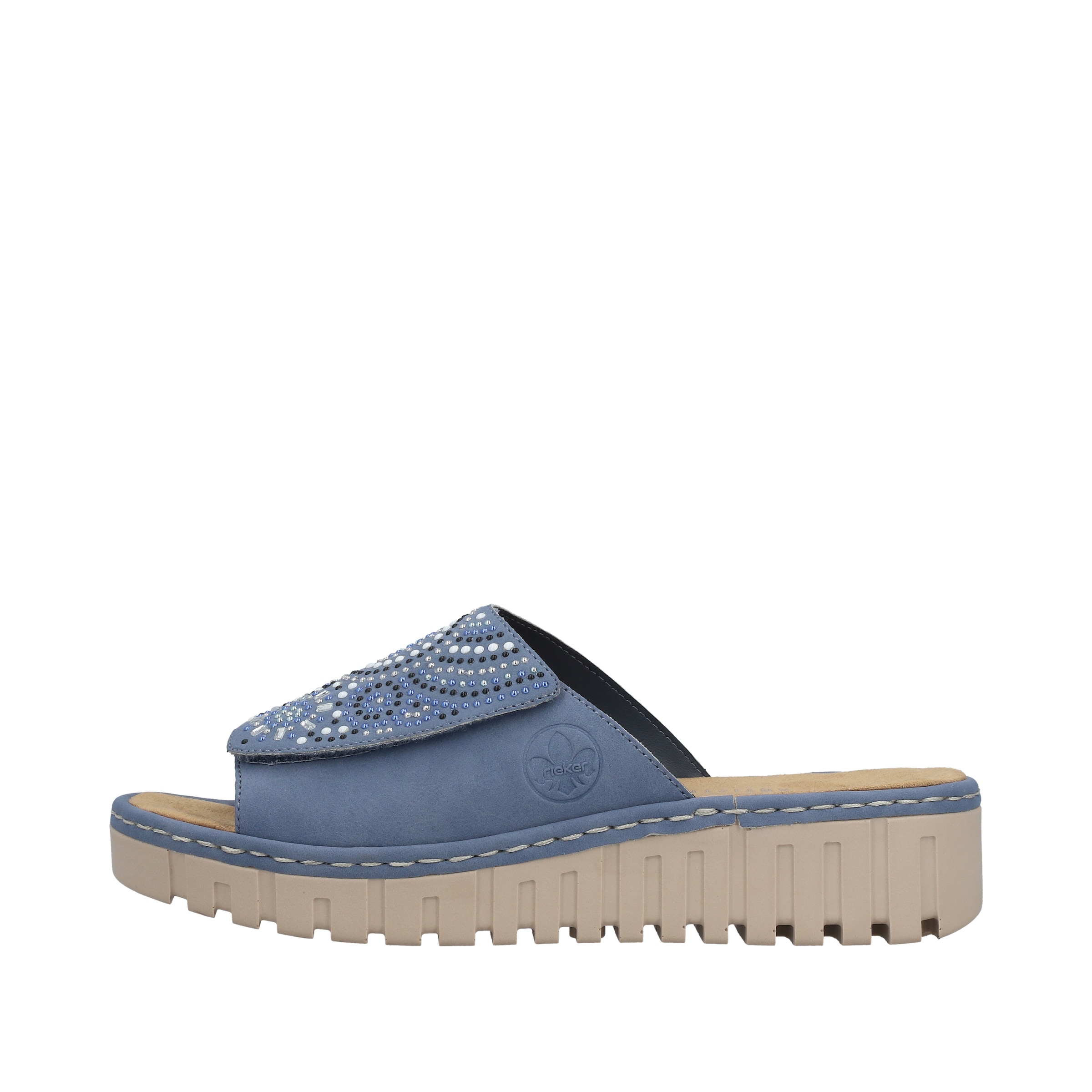 Rieker Mules 'V1395' in Blue