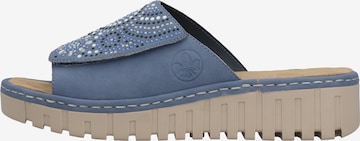 Mule Rieker en bleu : devant