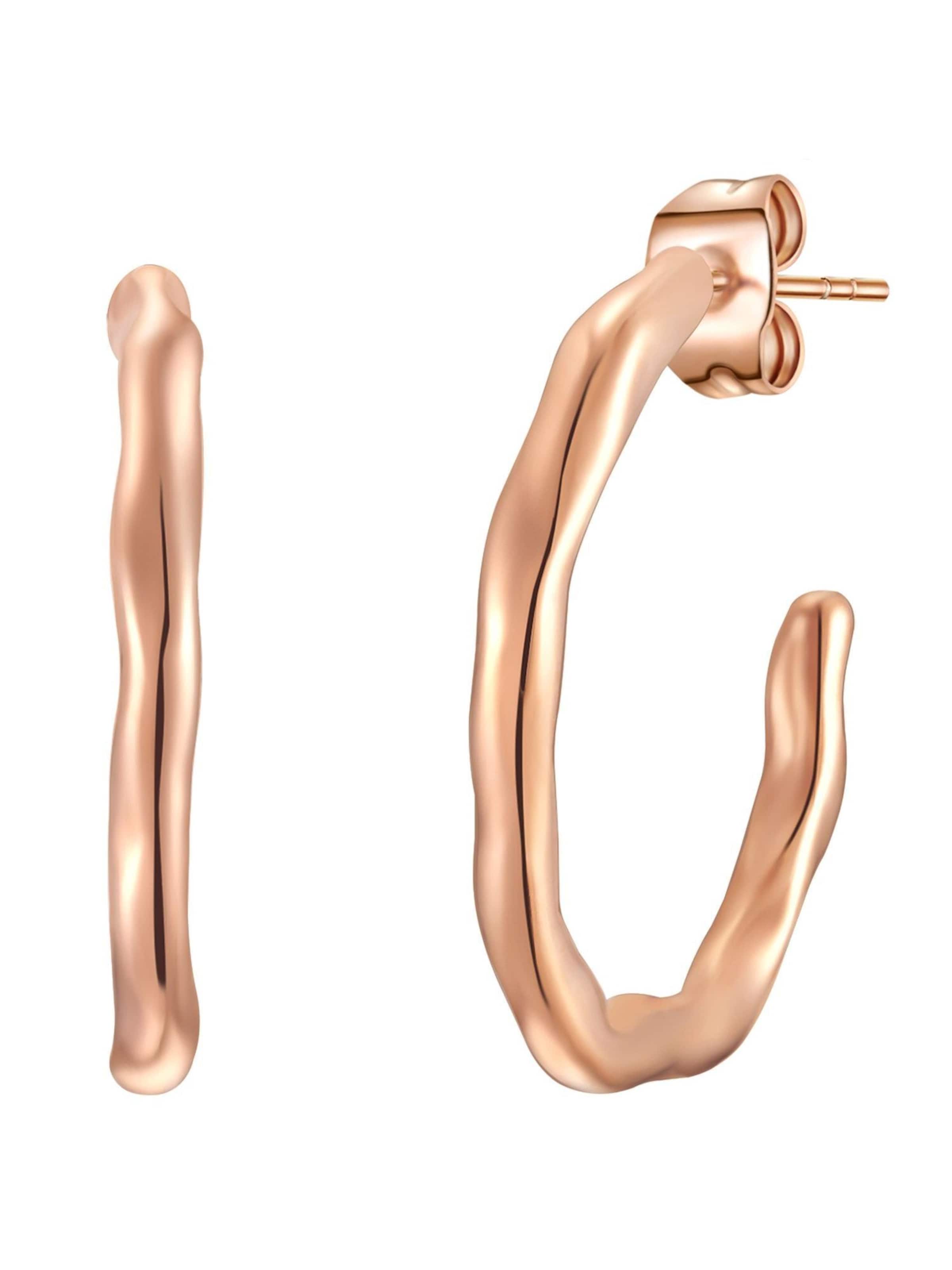 Boucles d'oreilles Eastside en or : devant