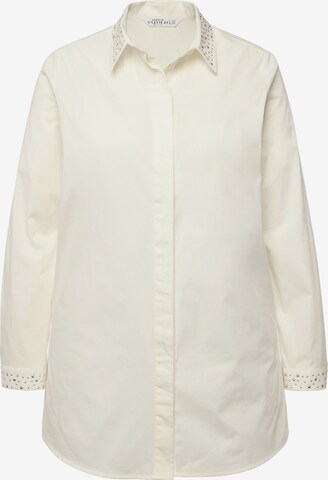 Studio Untold Blouse in Beige: voorkant