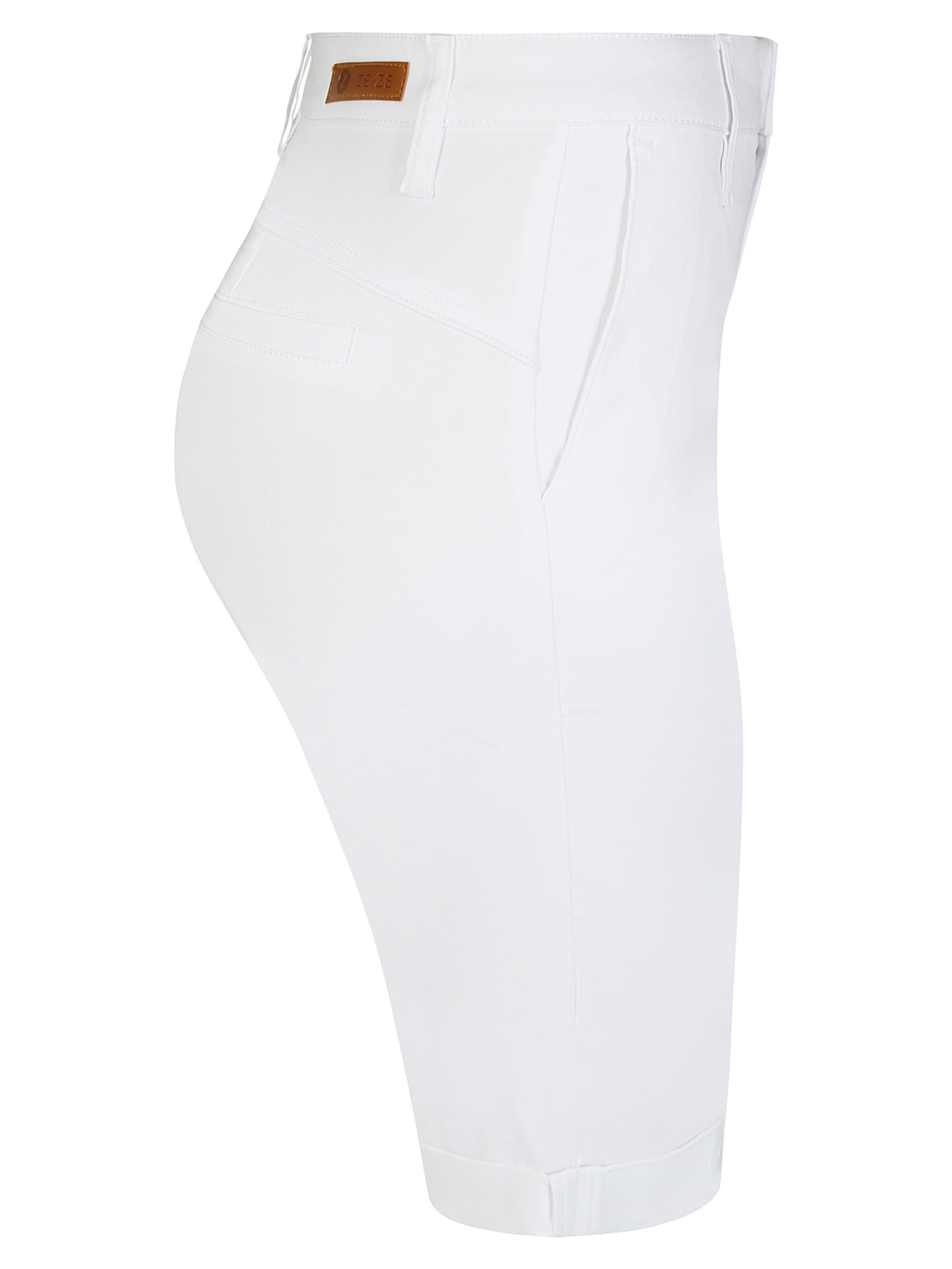 ze-ze Slimfit Hose 'Sanne 313'‌‌‌‌‌‌ in Weiß