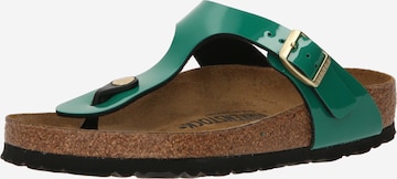 BIRKENSTOCK Žabky – zelená: přední strana