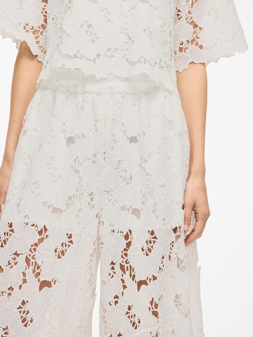 VILA Wide leg Broek 'VIHylde' in Wit