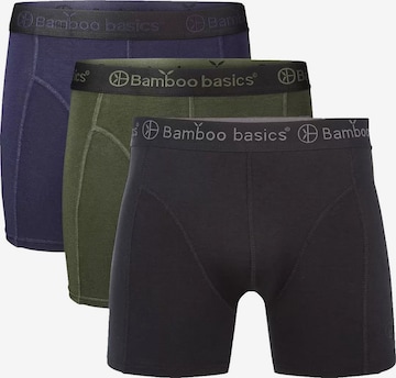 Boxers 'Rico' Bamboo basics en bleu : devant