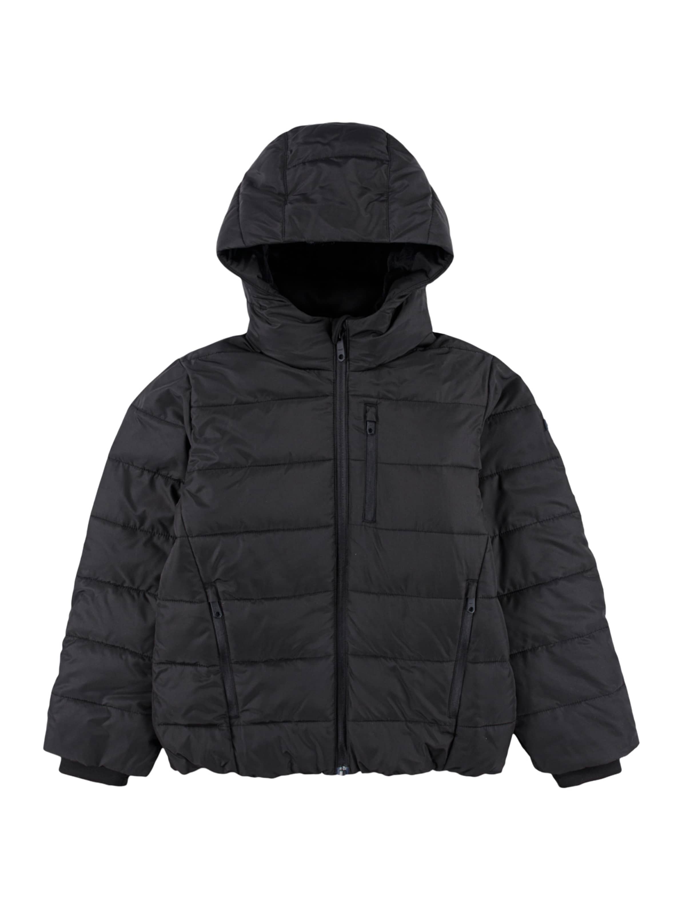 Abercrombie & Fitch Winterjas in Zwart: voorkant