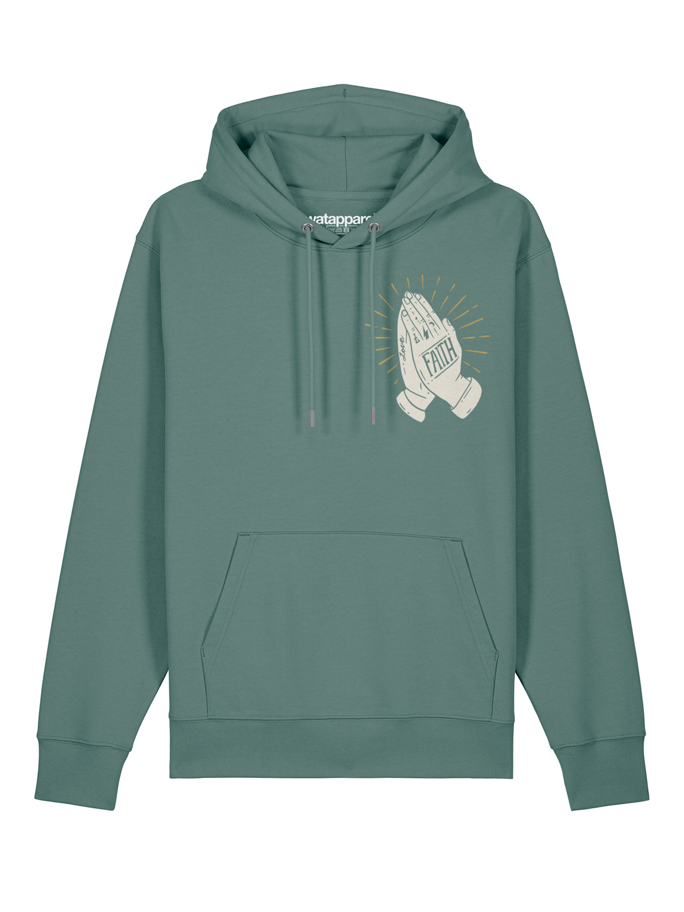 Sweat-shirt 'Faith' Watapparel en vert : devant