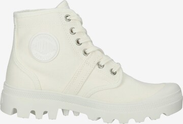 Palladium Lace-Up Ankle Boots in White