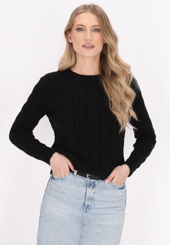 Pull-over DreiMaster Vintage en noir : devant