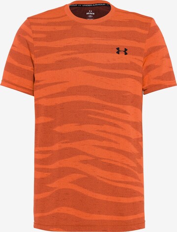 UNDER ARMOUR Performance Shirt 'Novelty' in Orange: front