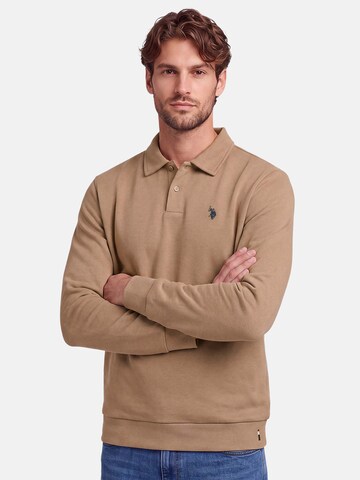 U.S. POLO ASSN. Sweatshirt in Beige