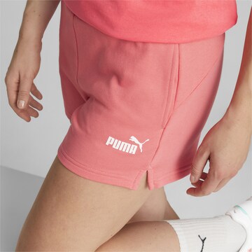 PUMA Regular Workout Pants 'ESS 4' in Pink