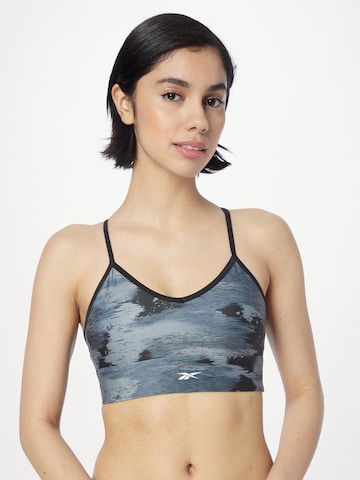 Reebok Bustier Biustonosz sportowy w kolorze czarny: przód