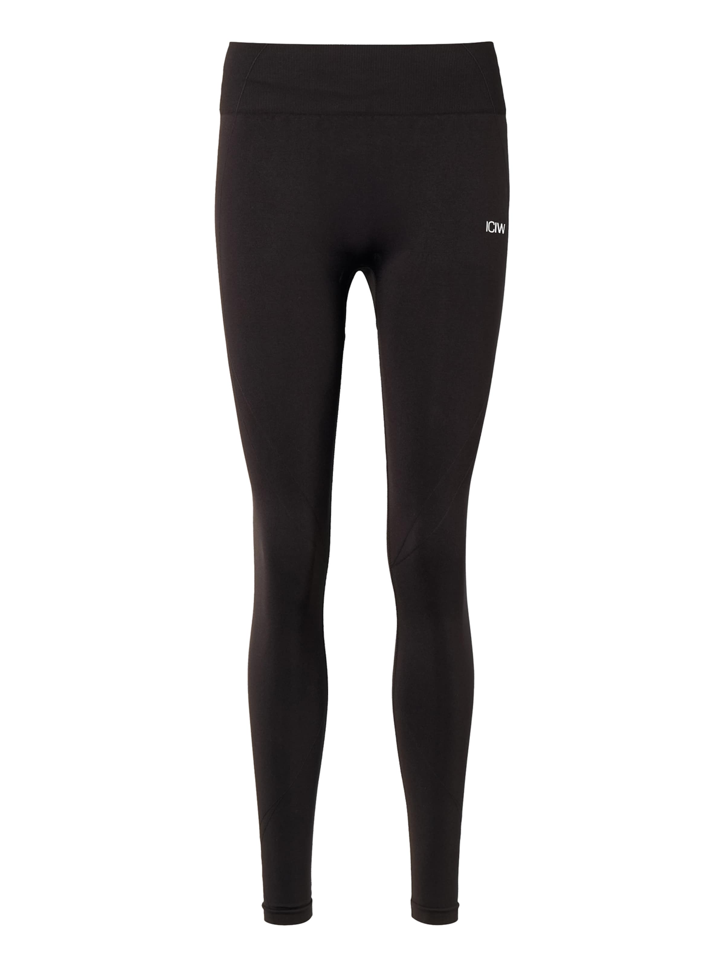 ICANIWILL Skinny Sports trousers in Black: front