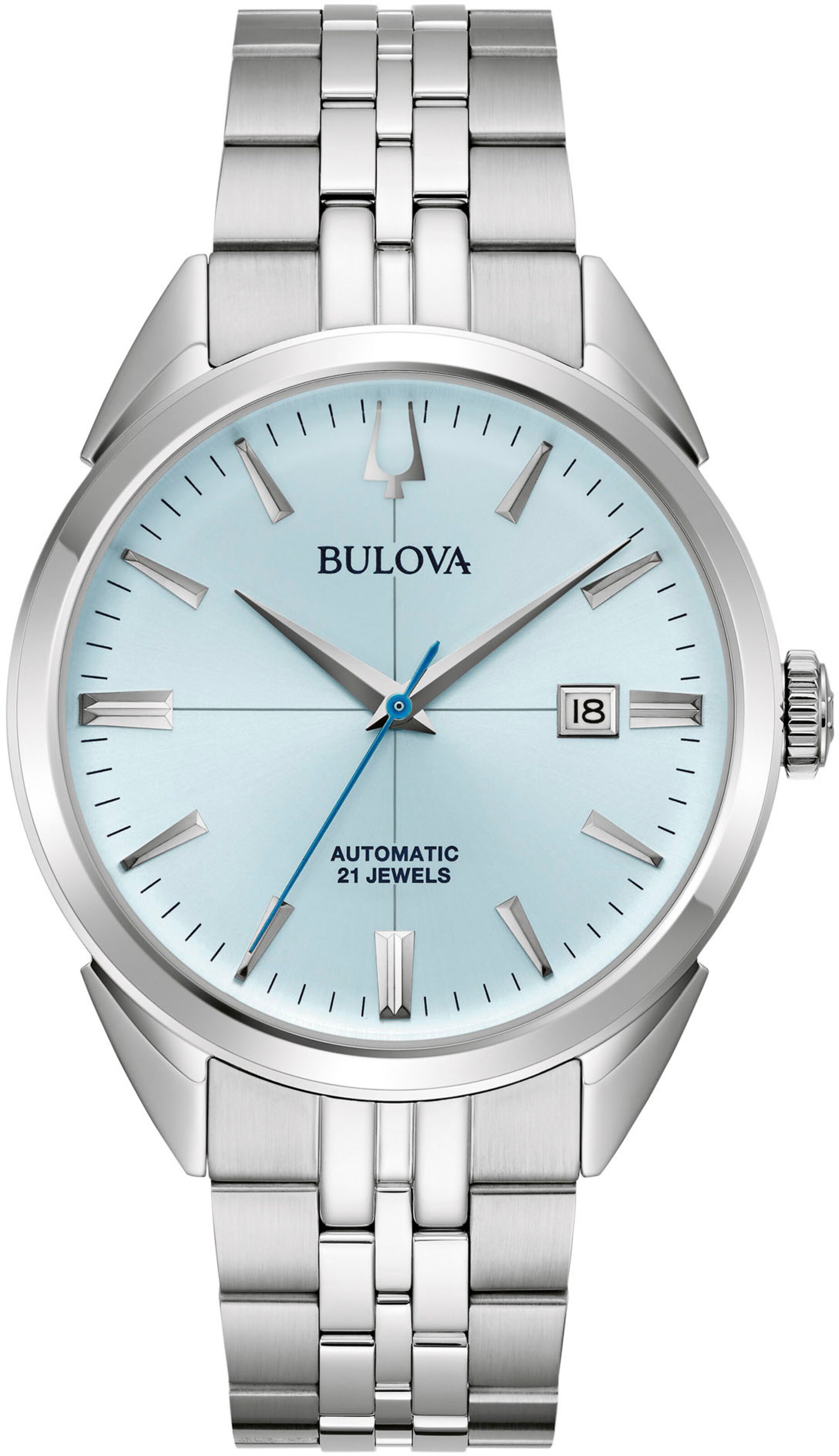 Bulova Analog Watch in Silver: front