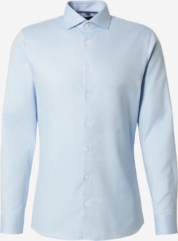 OLYMPSlim Fit Poslovna košulja 'Luxor' - plava boja: prednji dio