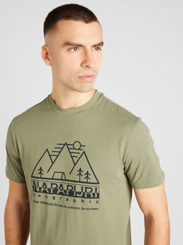 NAPAPIJRI Shirt 'FABER' in Groen