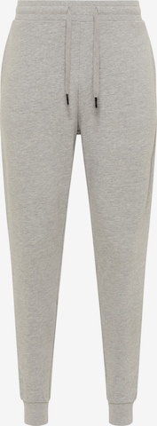 Mo SPORTS Tapered Broek in Grijs: voorkant