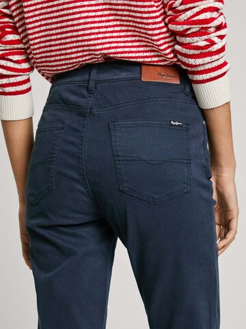 Pepe Jeans Slim fit Trousers 'Tessa' in Blue