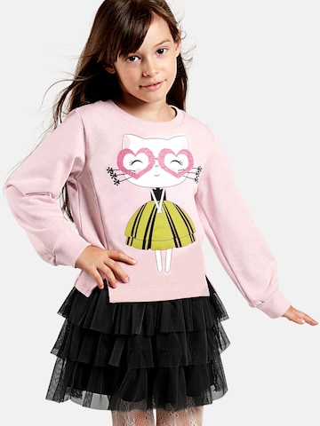 Robe 'Heart Glasses' Denokids en rose : devant