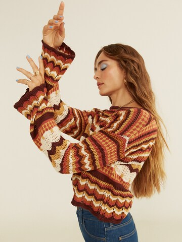 ABOUT YOU x Sofia Tsakiridou Sweater 'Allegra ' in Brown