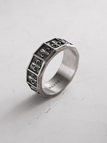 REYTEL Ring 'FLEUR DE LIS' in Zilver: voorkant