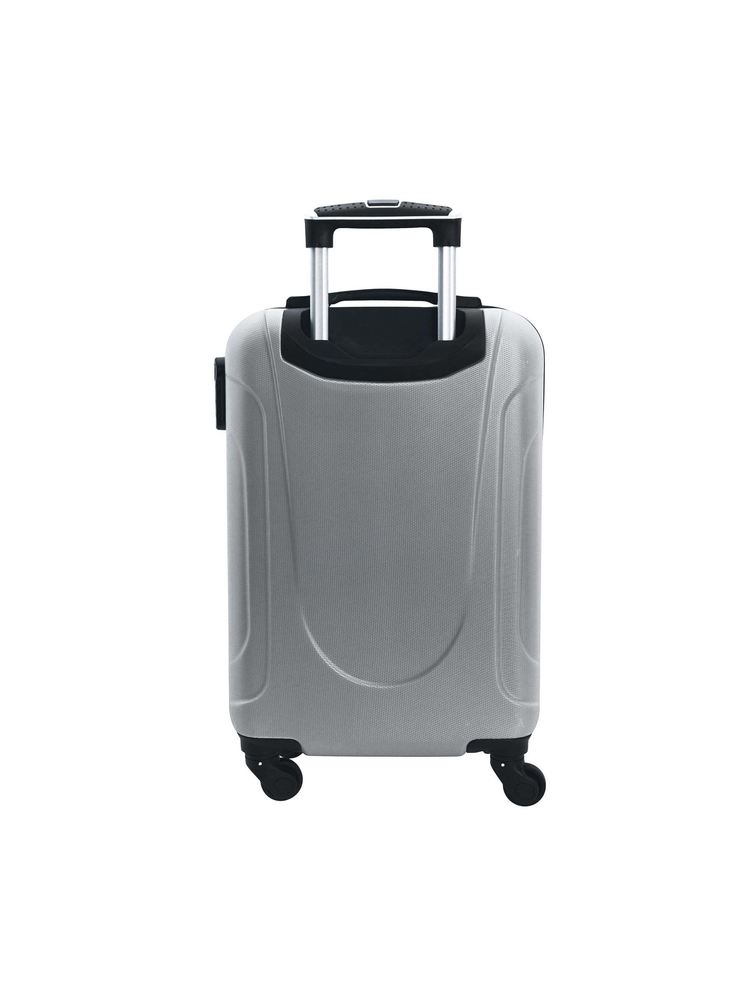 Coronel Tapioca - Carrito 'Coronel Tapioca - Maletas de Viaje Cabina - Maleta Cabina - Maletas de Viaje - Apta para Ryannair- Trolley Equipaje para Avion Resistente con 4 Ruedas de 360º y candado' en plata