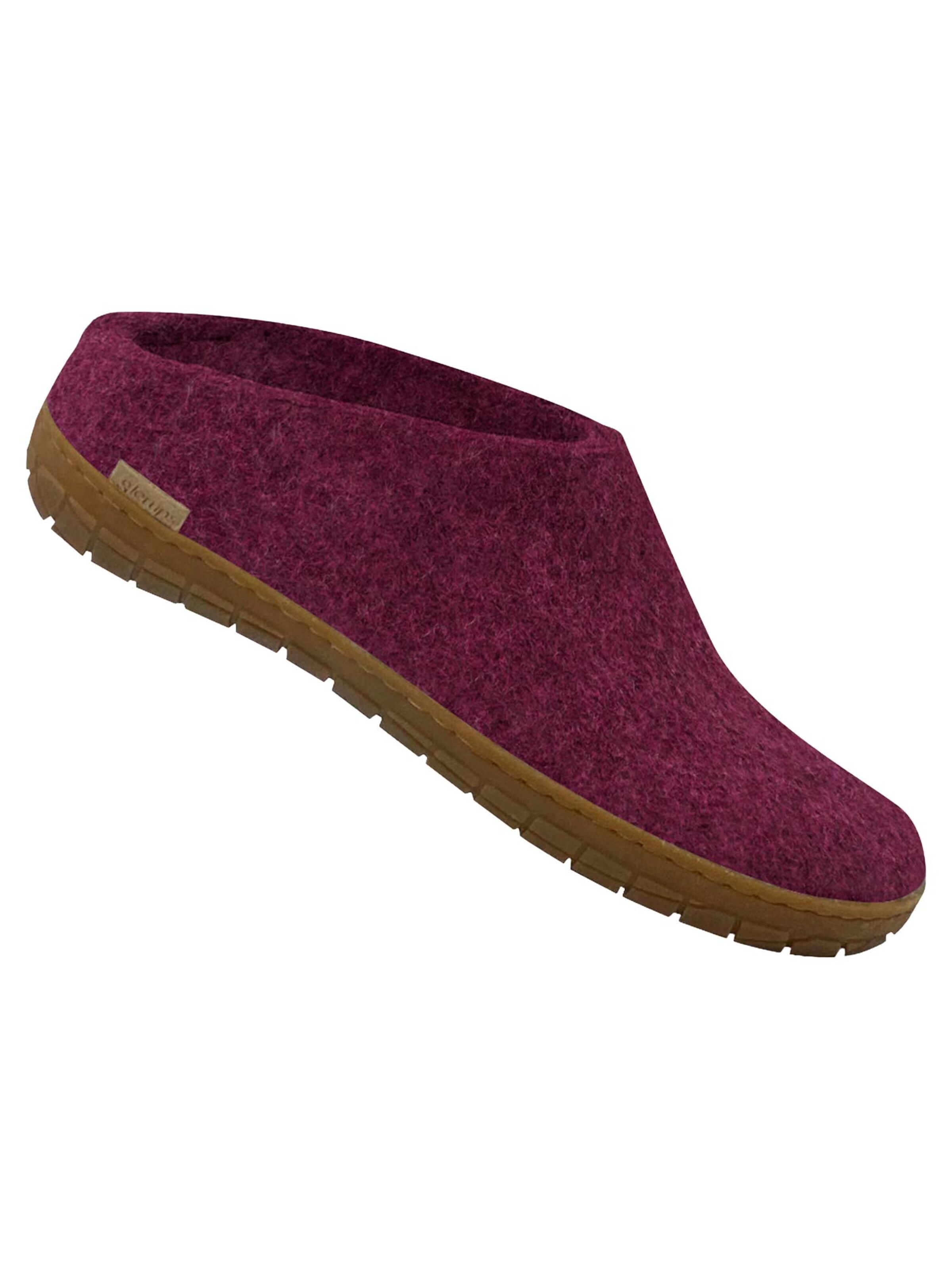 Glerups Slipper 'Kautschuksohle' in Purple
