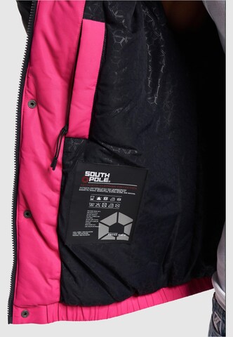 SOUTHPOLE Winter jacket 'Storm Adventure 1.0' in Pink