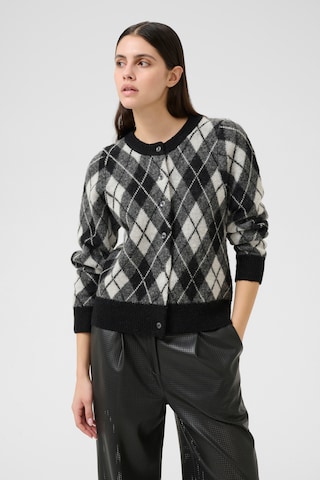 KAREN BY SIMONSEN Knit cardigan 'KBConstantine' in Black: front