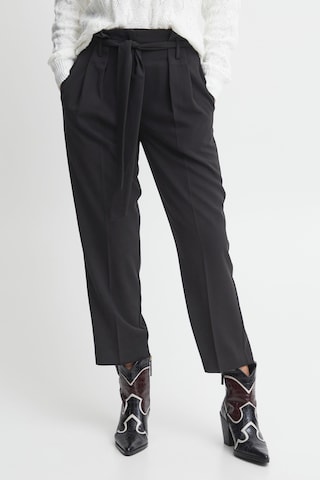 b.young Loose fit Pleat-Front Pants 'Danta' in Black: front